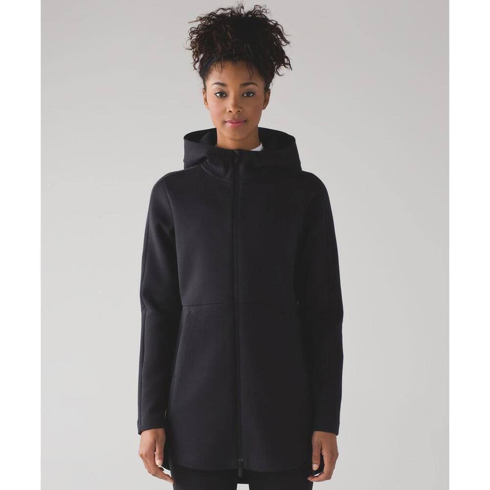 Lululemon Women's Black Going Places Hooded Jacket - Size 4